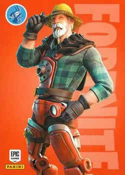 Farmer Steel Panini Fortnite trading card front