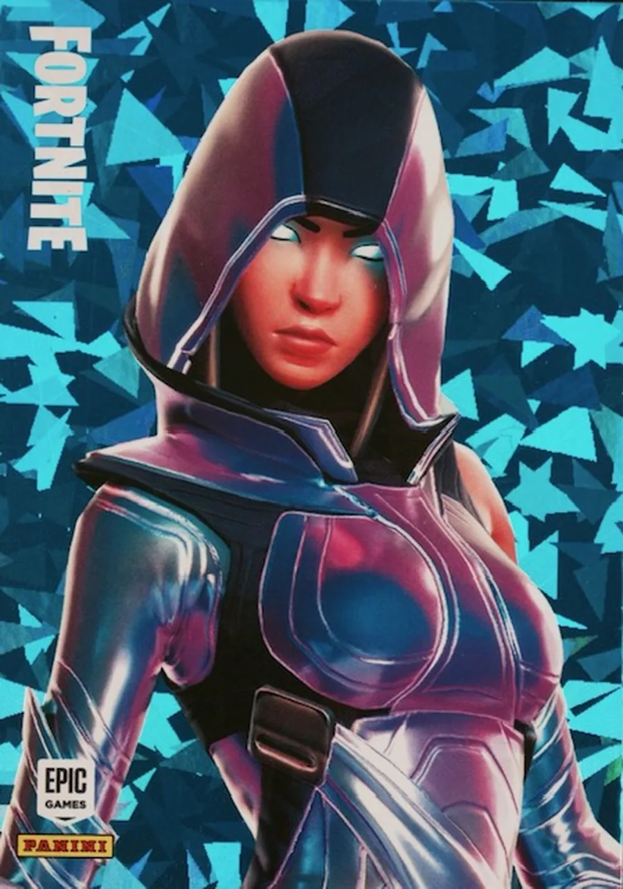 Glow Panini Fortnite trading card front