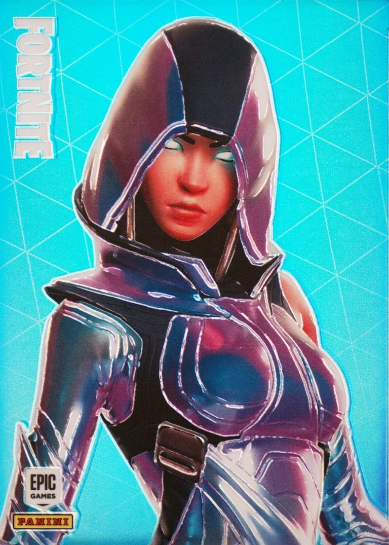 Glow Panini Fortnite trading card front