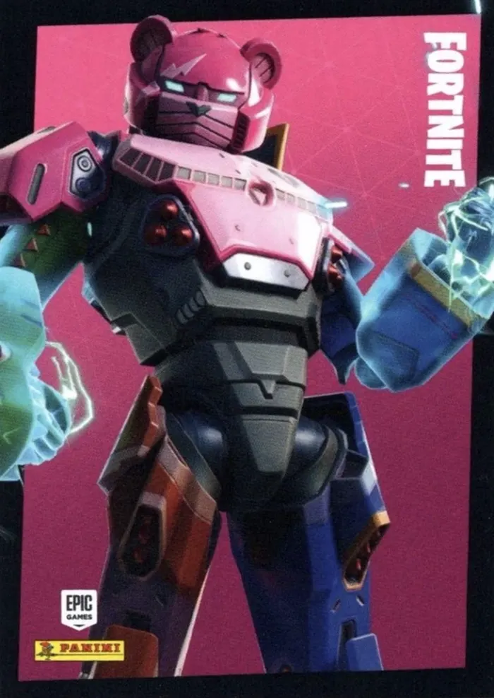 Mecha Team Leader Panini Fortnite trading card front