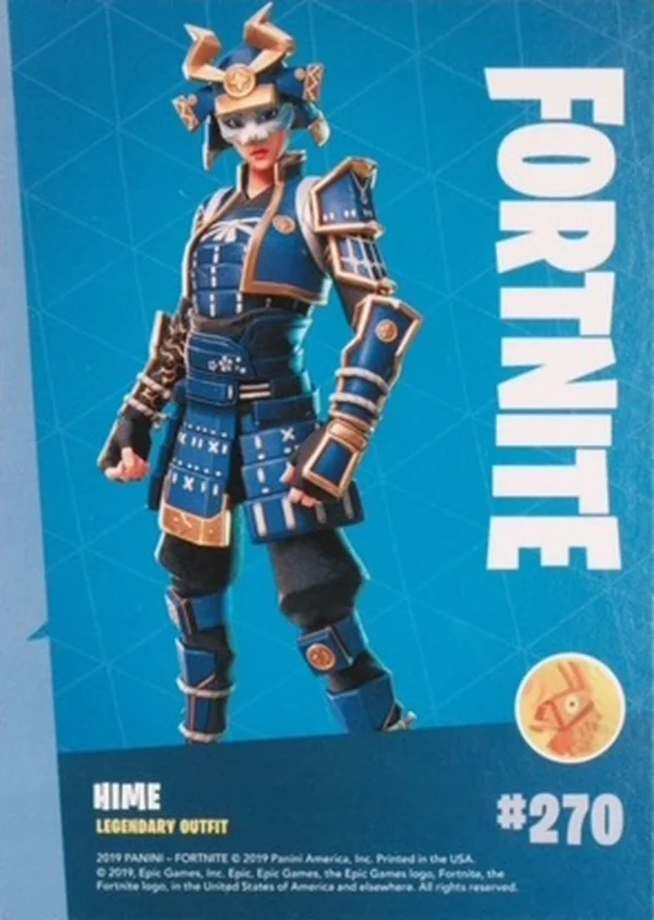 2019 Panini Fortnite Series 1 #270 Hime — Holofoil trading card back