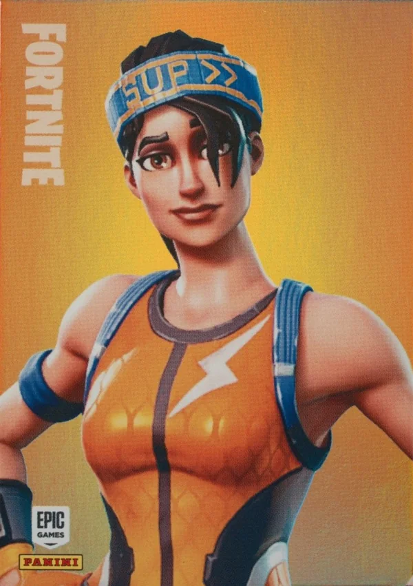 Dazzle Panini Fortnite trading card front