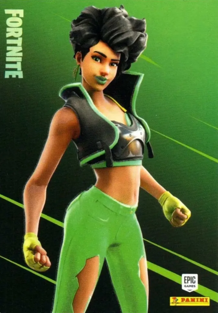 Limelight (Glow) Panini Fortnite trading card front