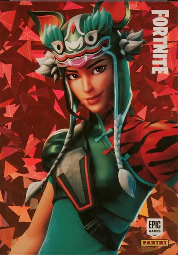 Tigeress Panini Fortnite trading card front