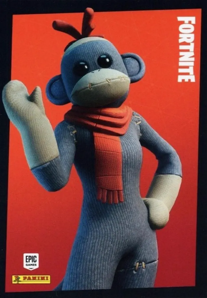 Monks Panini Fortnite trading card front