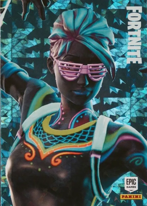 Nitelite Panini Fortnite trading card front