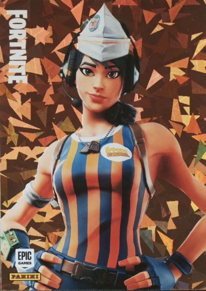 Sizzle Sgt. Panini Fortnite trading card front
