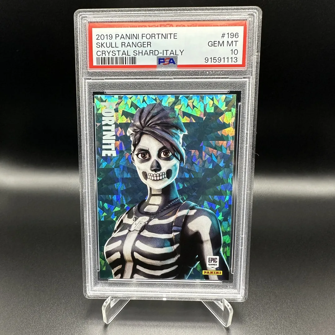 2019 Panini Fortnite Series 1 Skull Ranger #196 Italy Crystal Shard PSA 10