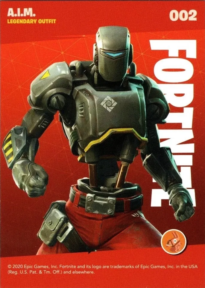 2020 Panini Fortnite Reloaded #2 A.I.M trading card back