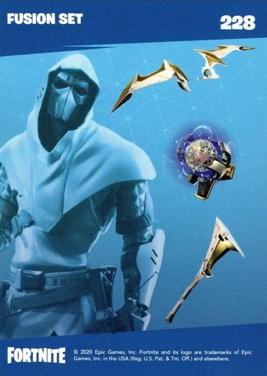 2020 Panini Fortnite Reloaded #228 Fusion Set trading card back