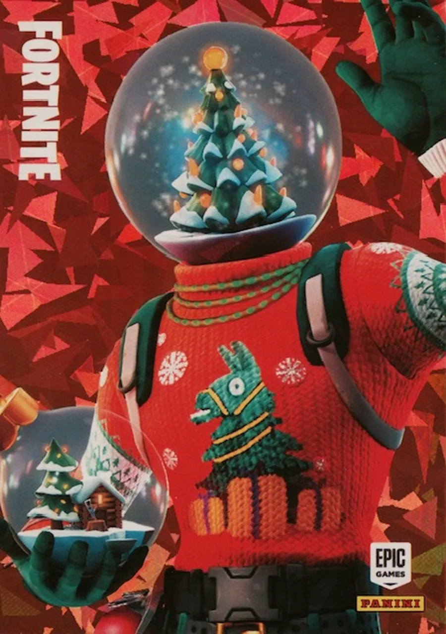 Globe Shaker Panini Fortnite trading card front