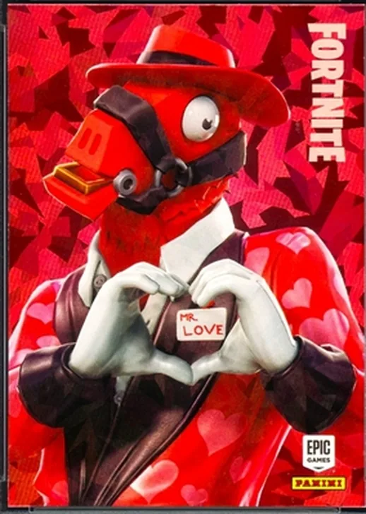 Heartbreaker Panini Fortnite trading card front