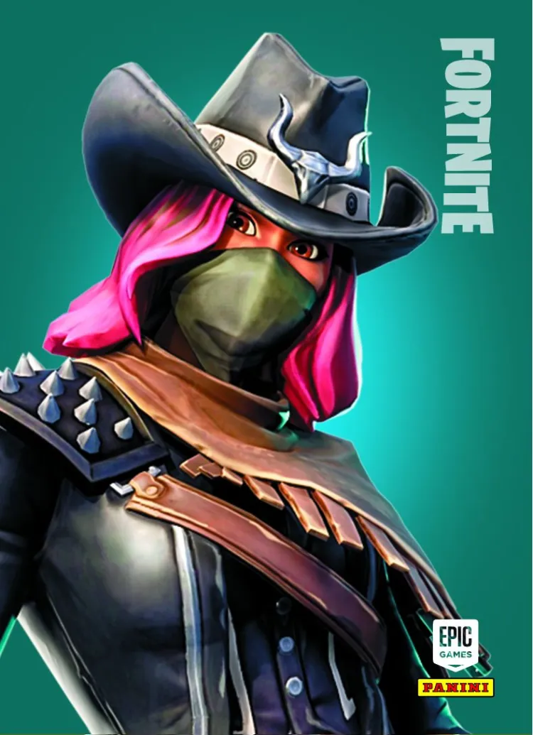 Newsweek promotional image showing Calamity prototype card with transparent Epic Games logo