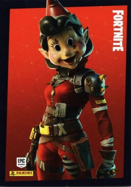 Cutiepie Panini Fortnite trading card front