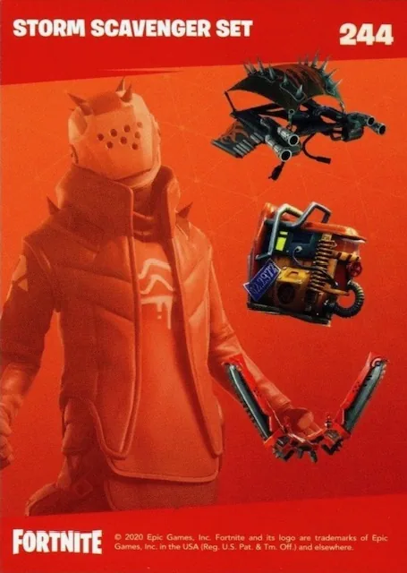 2020 Panini Fortnite Reloaded #244 Storm Scavenger Set trading card back