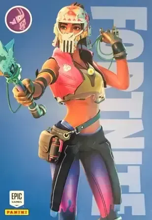 Ocean Riptide Panini Fortnite trading card front