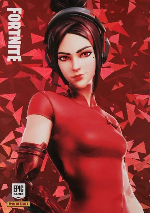 Demi Panini Fortnite trading card front