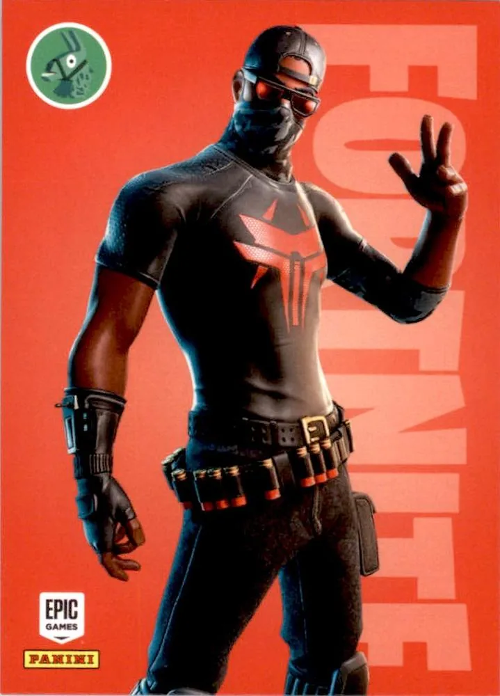 Crimson Elite Panini Fortnite trading card front