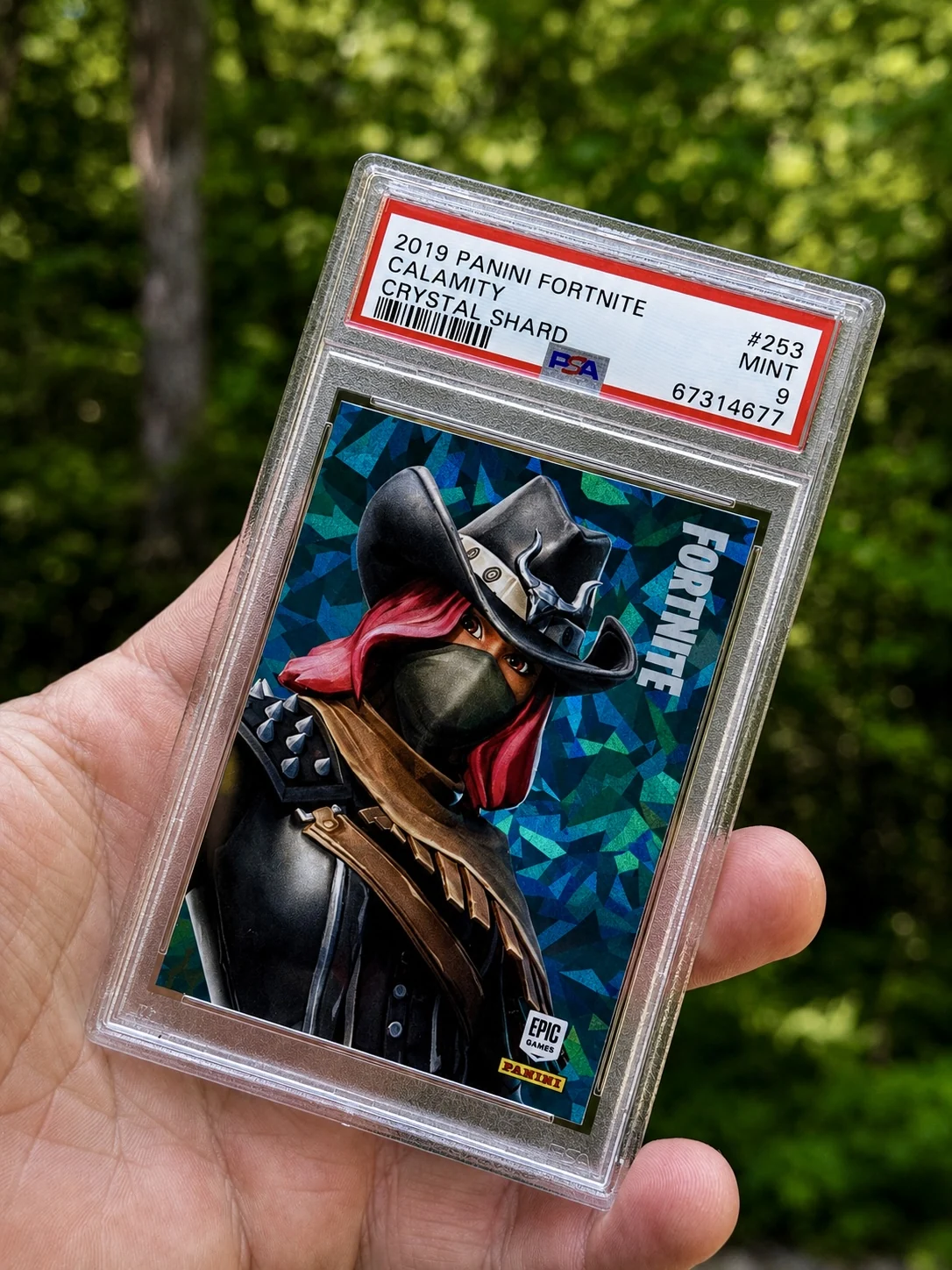 2019 Panini Fortnite Series 1 Calamity #253 Crystal Shard PSA 9