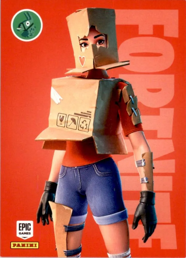 Boxy Panini Fortnite trading card front