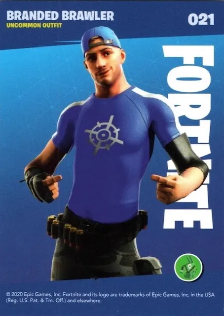 2020 Panini Fortnite Reloaded #21 Branded Brawler trading card back