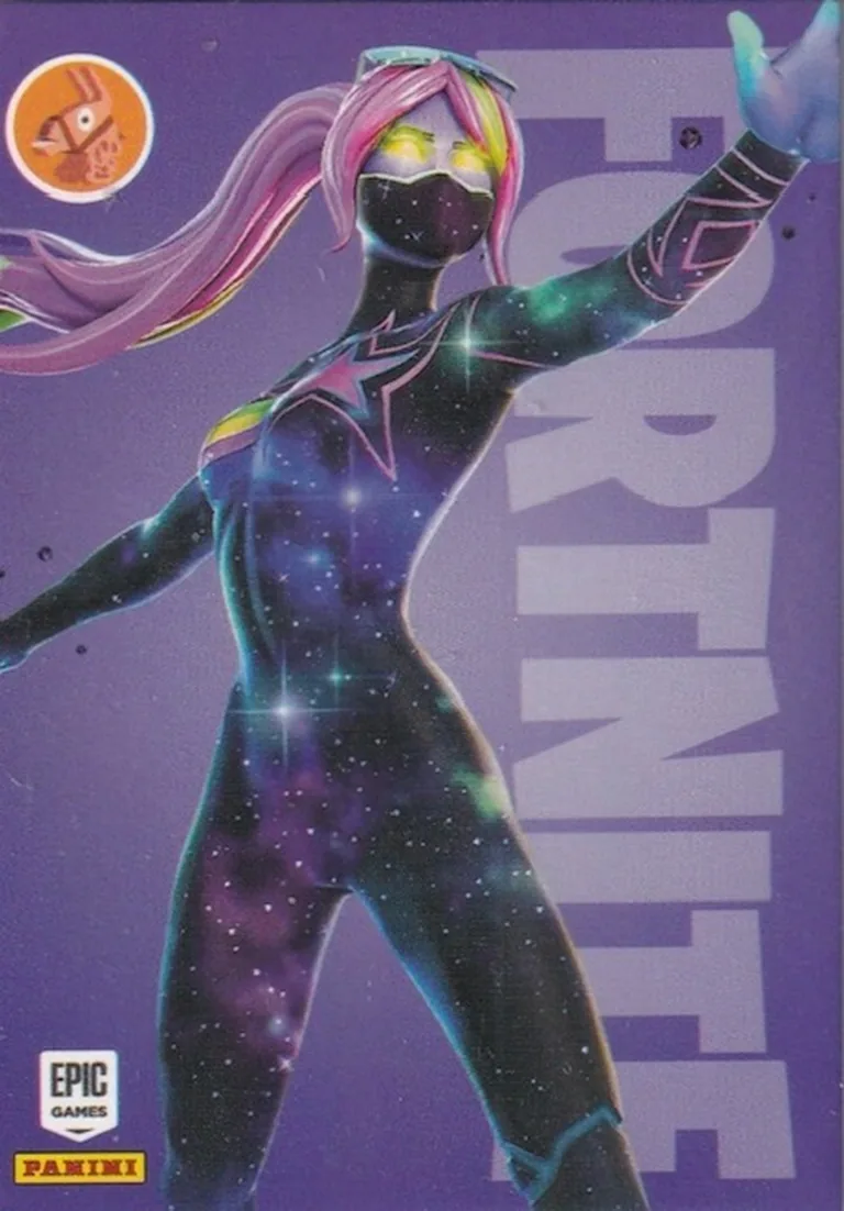 Galaxia Panini Fortnite trading card front