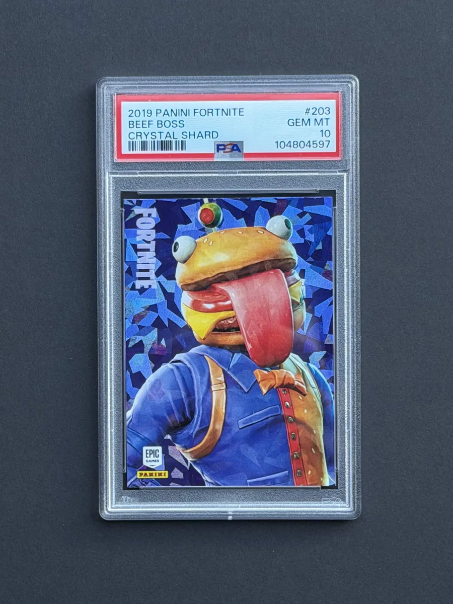 2019 Panini Fortnite Series 1 Beef Boss #203 Crystal Shard PSA 10