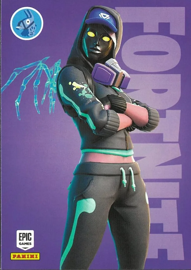 Mystify Panini Fortnite trading card front