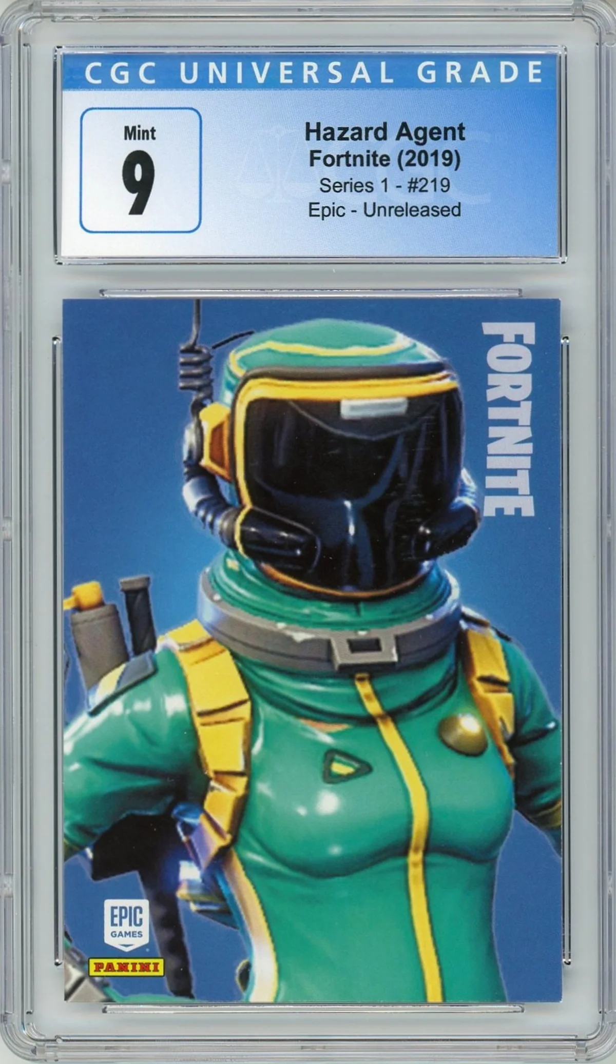 Hazard Agent #219 — Series 1 USA Print (Unreleased) prototype card front