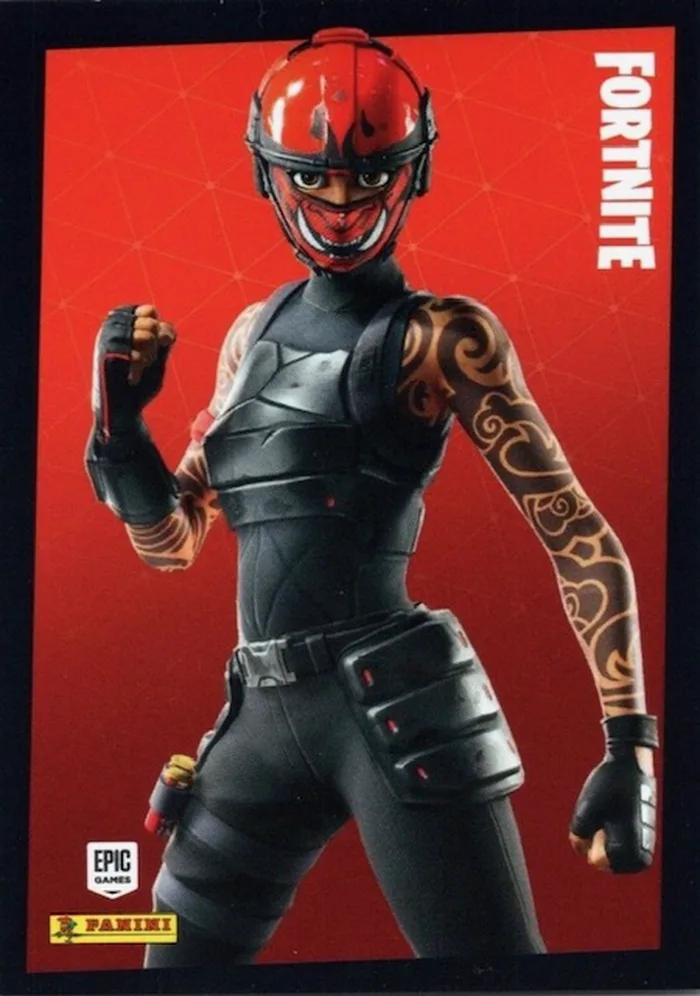 Manic Panini Fortnite trading card front