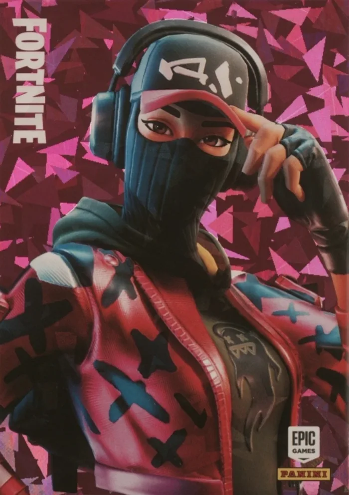 Riley Panini Fortnite trading card front