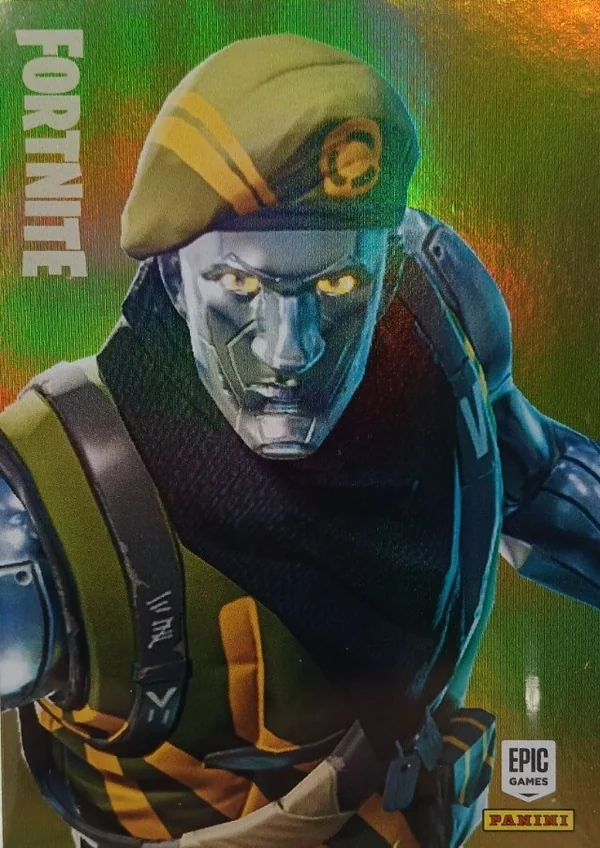 Diecast Panini Fortnite trading card front
