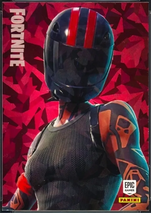 Redline Panini Fortnite trading card front