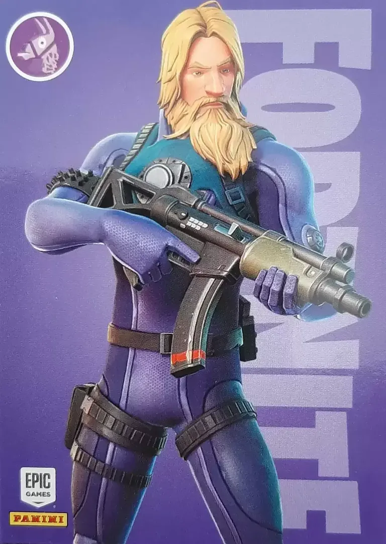 Scuba Jonesy Panini Fortnite trading card front