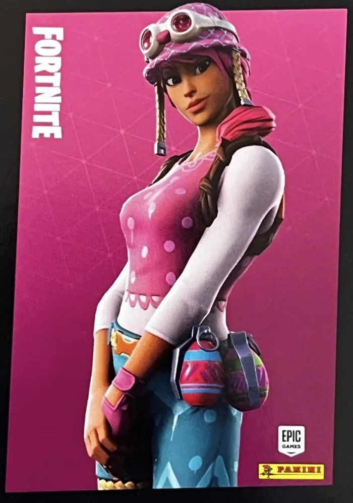 Pastel Panini Fortnite trading card front