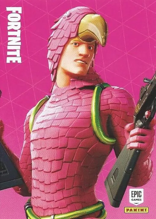 King Flamingo Panini Fortnite trading card