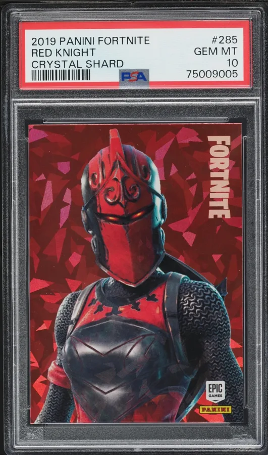 2019 Panini Fortnite Series 1 Crystal Shard #285 Red Knight PSA 10 sold on Fanatics Collect