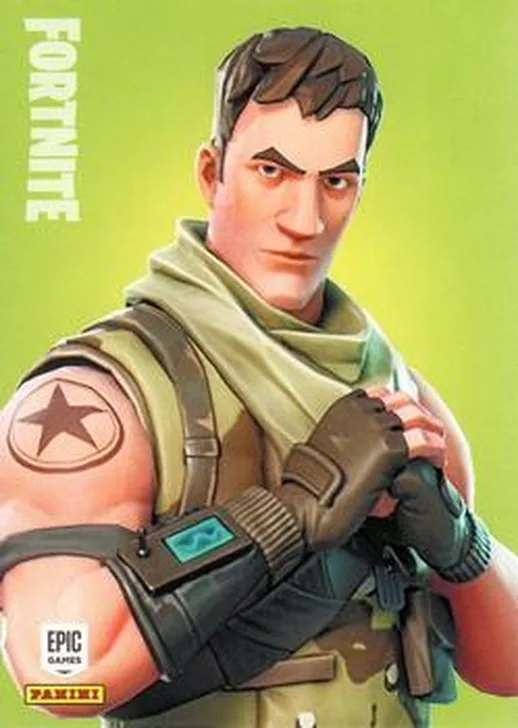 Highrise Assault Trooper Panini Fortnite trading card