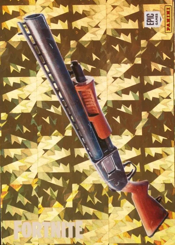 Pump Shotgun Panini Fortnite trading card front