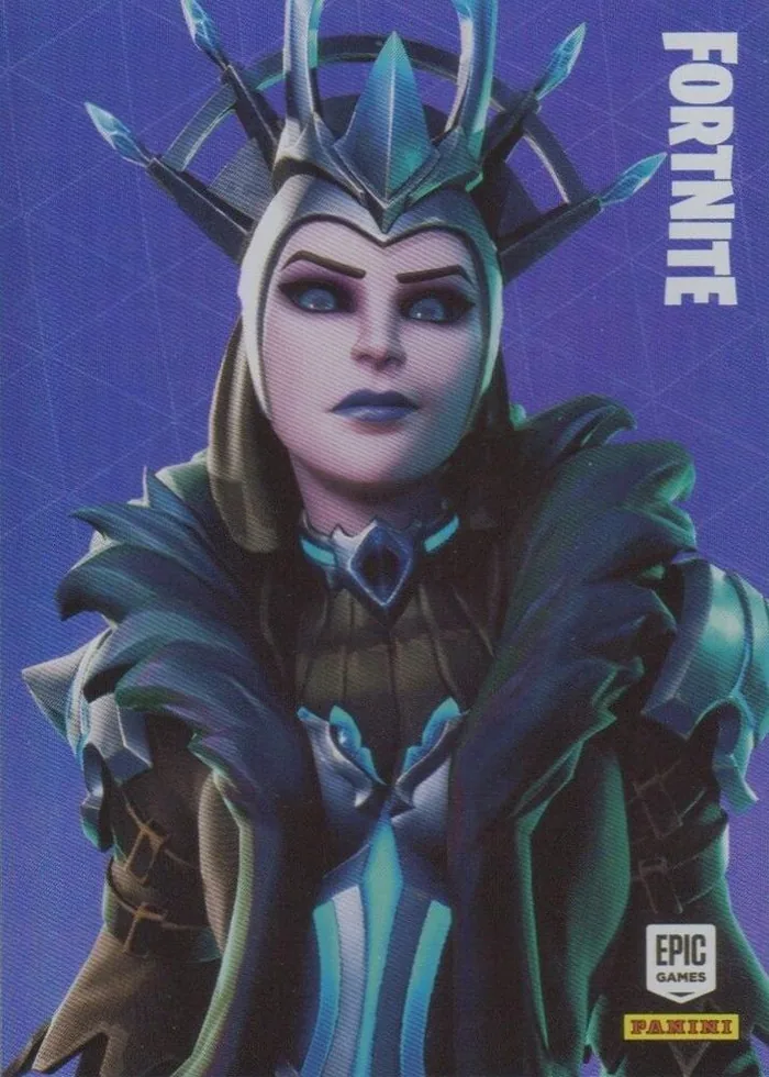 The Ice Queen Panini Fortnite trading card