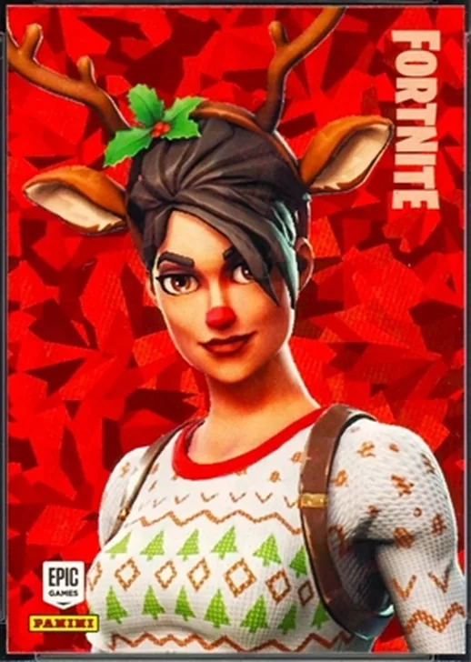 Red-Nosed Raider Panini Fortnite trading card front