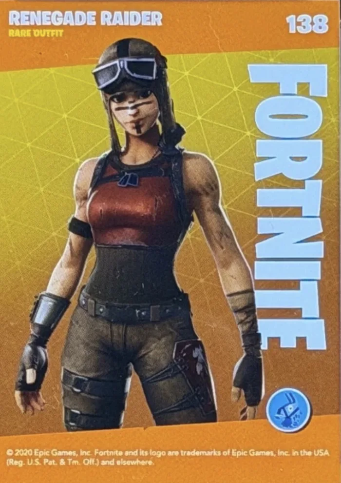 2020 Panini Fortnite Reloaded #138 Renegade Raider trading card back