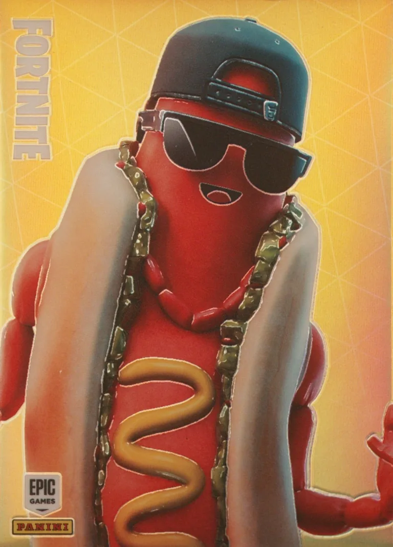 The Brat Panini Fortnite trading card front