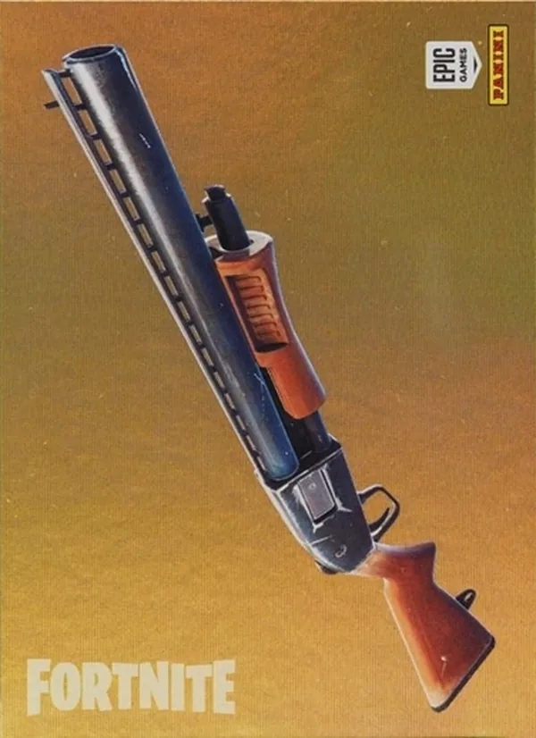 Pump Shotgun Panini Fortnite trading card front
