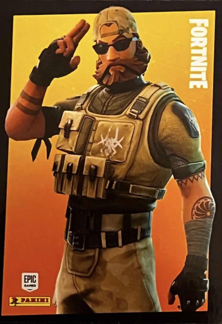 Sledgehammer Panini Fortnite trading card front