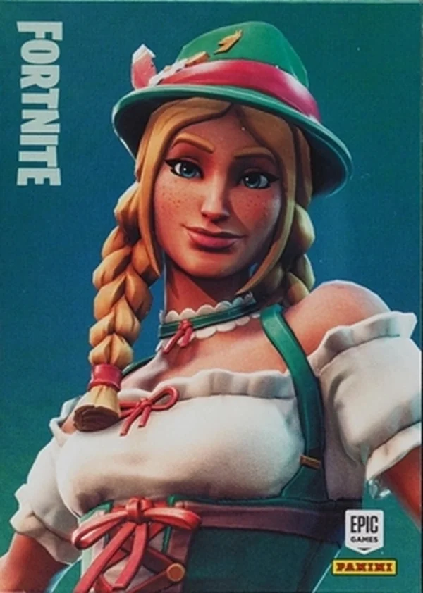 Heidi Panini Fortnite trading card front