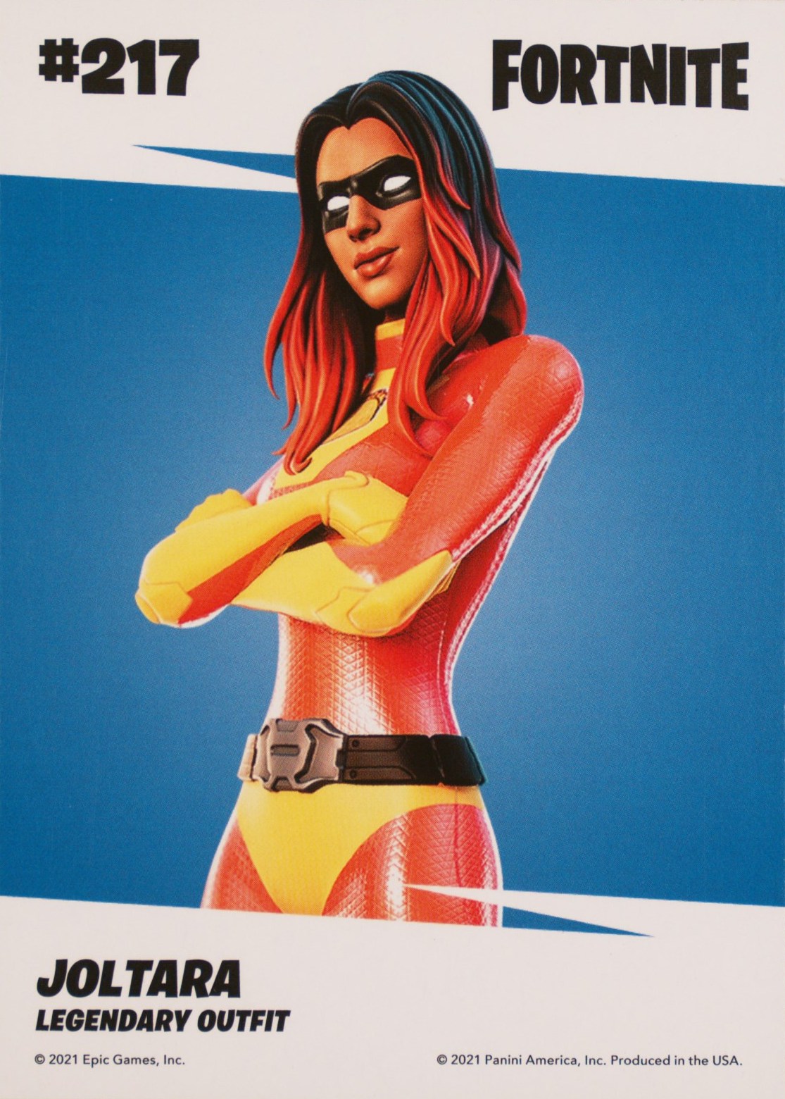 2021 Panini Fortnite Series 3 #217 Joltara — Laser trading card back