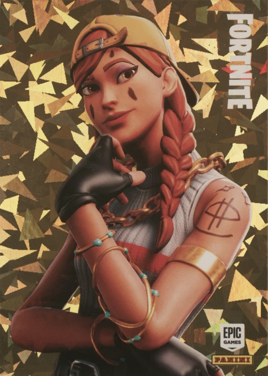 Aura Panini Fortnite trading card front