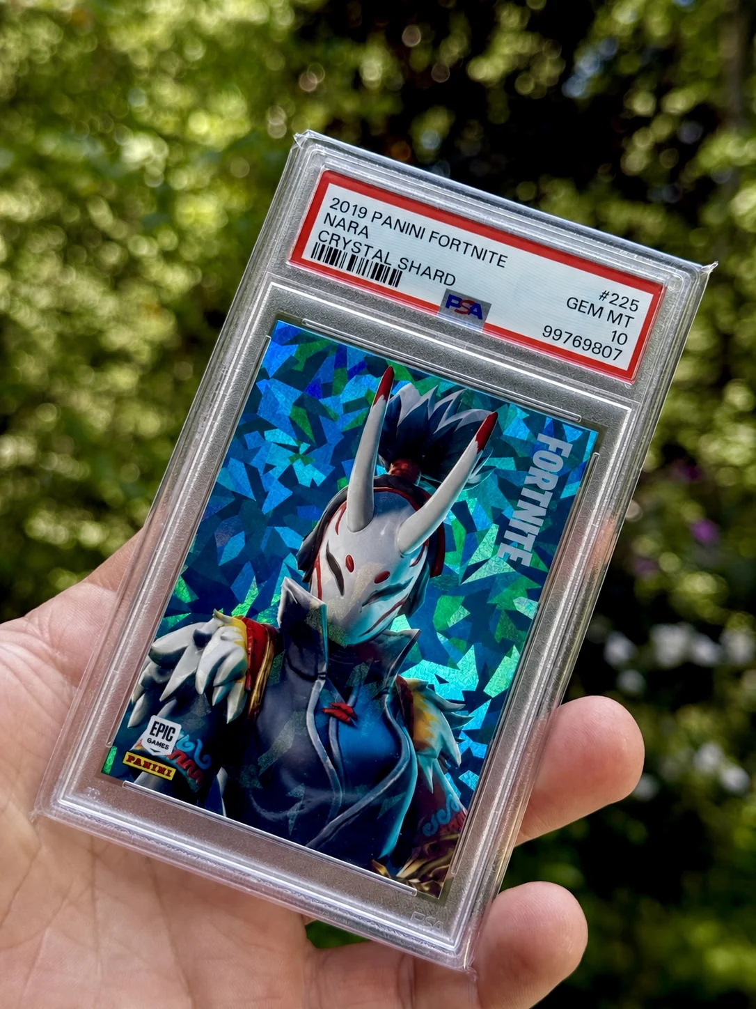 2019 Panini Fortnite Series 1 Nara #225 Crystal Shard PSA 10