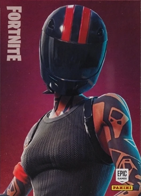Redline Panini Fortnite trading card front